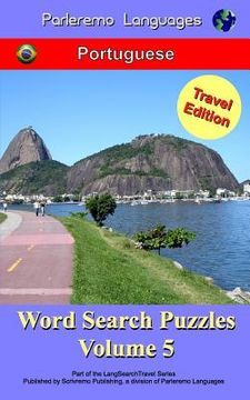 portada Parleremo Languages Word Search Puzzles Travel Edition Portuguese - Volume 5 (in Portuguese)