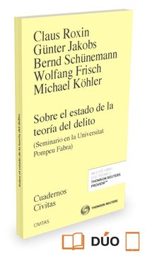 portada Sobre el Estado de la Teoria del Delito (Seminario en la Universi tat Pompeu Fabra) (in Spanish)