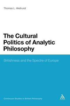 portada cultural politics of analytic philosophy (in English)
