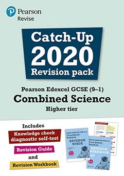portada Pearson Revise Edexcel Gcse (9-1) Combined Science Higher Tier Catch-Up 2020 Revision Pack for Home Learning, 2021 Assessments and 2022 Exams (Revise Edexcel Gcse Science 16) (en Inglés)