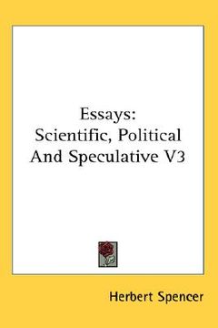 portada essays: scientific, political and speculative v3