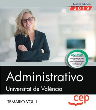 portada Administrativo. Universitat de València. Temario. Vol. I: 1