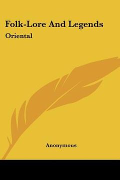 portada folk-lore and legends: oriental (en Inglés)