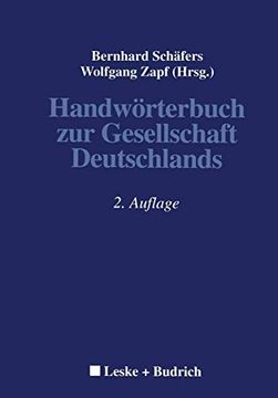 portada Handwörterbuch Zur Gesellschaft Deutschlands (in German)