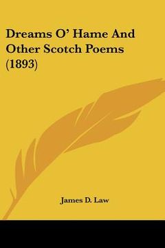 portada dreams o' hame and other scotch poems (1893) (en Inglés)