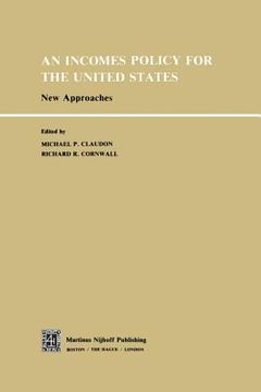 portada An Incomes Policy for the United States: New Approaches (in English)