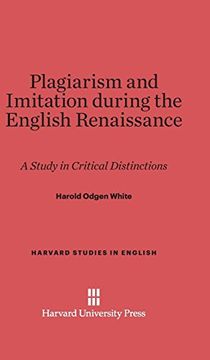 portada Plagiarism and Imitation During the English Renaissance (in English)