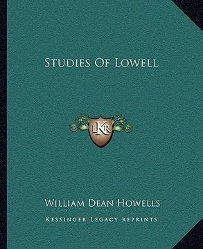 portada studies of lowell (in English)