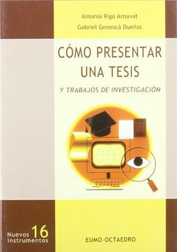 portada Cómo Presentar una Tesis y Trabajos de Investigación (in Spanish)