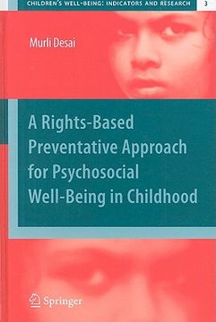 portada a rights-based preventative approach for psychosocial well-being in childhood (en Inglés)