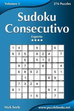 portada Sudoku Consecutivo - Experto - Volumen 5 - 276 Puzzles