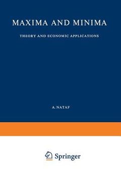 portada Maxima and Minima: Theory and Economic Applications (en Inglés)