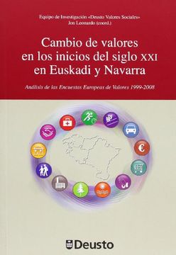 portada Cambio de valores en los inicios del siglo XXI en Euskadi y Navarra (Ciencias Sociales)