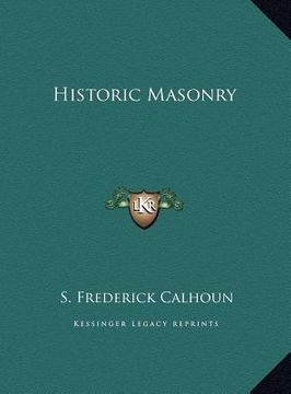 portada historic masonry (en Inglés)