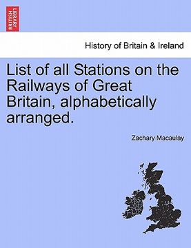 portada list of all stations on the railways of great britain, alphabetically arranged. (en Inglés)