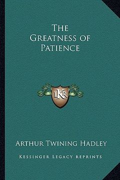 portada the greatness of patience