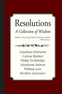 portada Resolutions: A Collection of Wisdom (en Inglés)