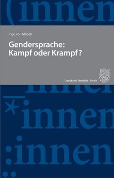 portada Gendersprache: Kampf Oder Krampf? (en Alemán)