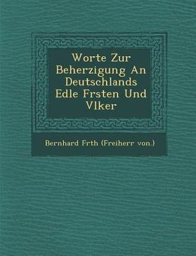 portada Worte Zur Beherzigung an Deutschlands Edle F Rsten Und V Lker (en Alemán)