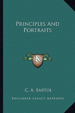 portada principles and portraits (en Inglés)