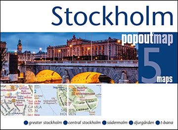 portada Stockholm Popout Map: Handy, Pocket Size, Pop-Up map of Stockholm (Popout Maps) (en Inglés)