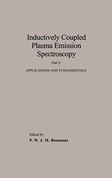 portada inductively coupled plasma emission spectroscopy, applications and fundamentals (en Inglés)