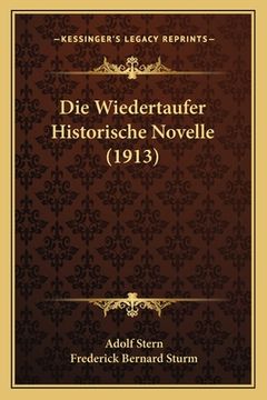 portada Die Wiedertaufer Historische Novelle (1913) (in German)