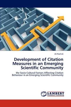 portada development of citation measures in an emerging scientific community (en Inglés)