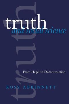 portada truth and social science: from hegel to deconstruction (in English)