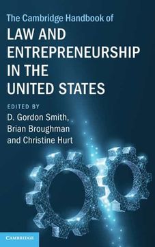 portada The Cambridge Handbook of law and Entrepreneurship in the United States (Cambridge law Handbooks) (in English)
