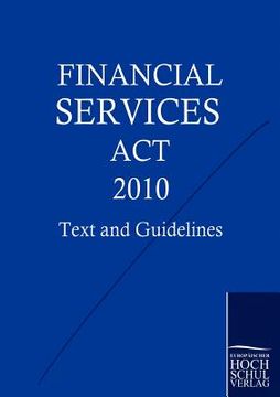 portada financial services act 2010 (en Inglés)