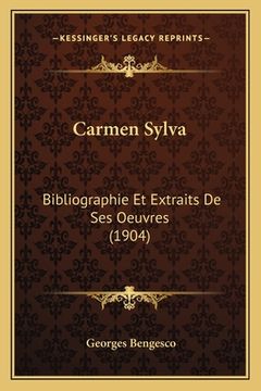 portada Carmen Sylva: Bibliographie Et Extraits De Ses Oeuvres (1904) (in French)