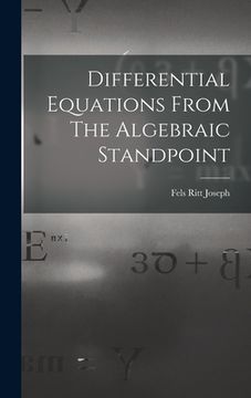 portada Differential Equations From The Algebraic Standpoint (in English)