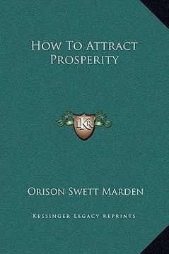 portada how to attract prosperity (in English)