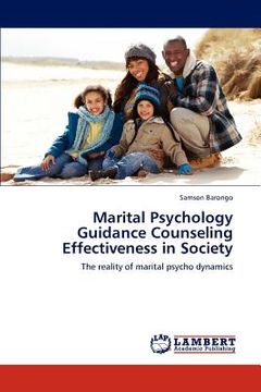 portada marital psychology guidance counseling effectiveness in society (en Inglés)