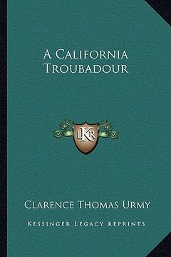 portada a california troubadour (en Inglés)