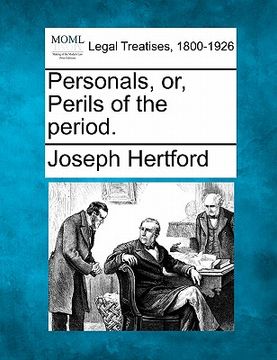 portada personals, or, perils of the period. (en Inglés)