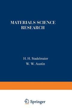 portada Materials Science Research (en Inglés)