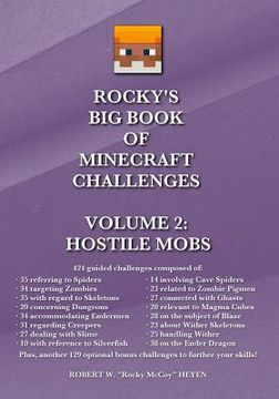 portada Rocky's Big Book of Minecraft Challenges: Volume 2 - Hostile Mobs (in English)
