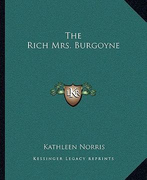 portada the rich mrs. burgoyne (in English)