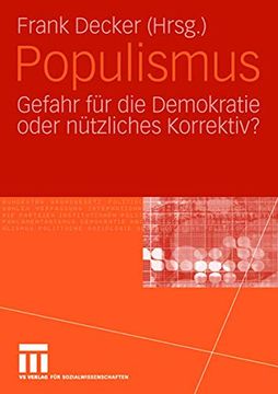 portada Populismus: Gefahr für die Demokratie Oder Nützliches Korrektiv? (en Alemán)