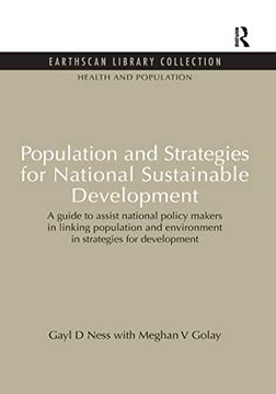 portada Population and Strategies for National Sustainable Development (en Inglés)