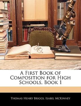 portada a first book of composition for high schools, book 1