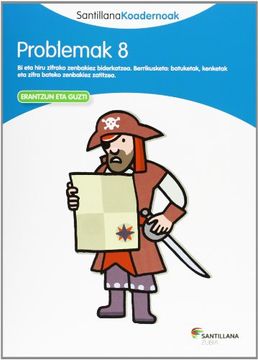 portada Problemak 8 Santillana Koadernoak - 9788498943320 (in Basque)
