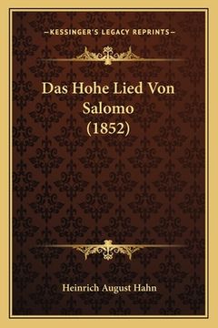 portada Das Hohe Lied Von Salomo (1852) (in German)