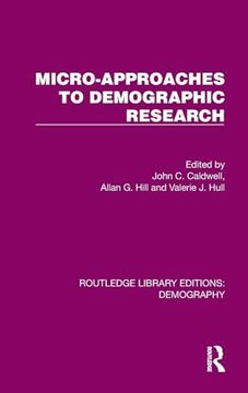 portada Micro-Approaches to Demographic Research (Routledge Library Editions: Demography) (en Inglés)