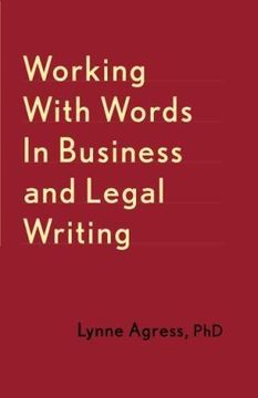 portada Working With Words In Business And Legal Writing (Paperback) (en Inglés)