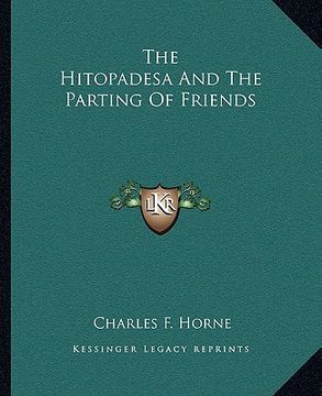 portada the hitopadesa and the parting of friends (en Inglés)