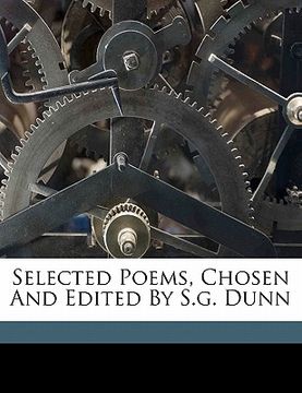 portada selected poems, chosen and edited by s.g. dunn (en Inglés)