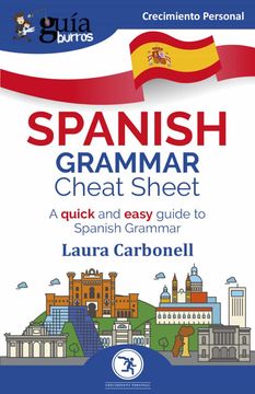 portada Guíaburros Spanish Grammar Cheat Sheet: A Quick and Easy Guide to Spanish Grammar: 142 (in Spanish)